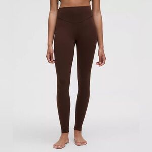 NEW Lululemon Wunder Under High-Rise Tight Leggings – Java (Deep Brown) – 10